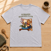 Yorkies Ikebana Club ヨークシャーテリア 生け花クラブ「華道と和の心」 Tシャツ|フロントプリント