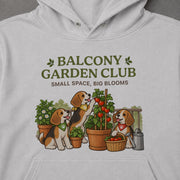 Beagle Balcony Garden Club ベランダガーデン部 パーカー フーディ|フロントプリント
