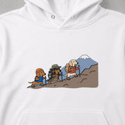 Dachshund Hiking Club ハイキングダックスフンド パーカー フーディ|フロントプリント