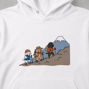 Poodle Hiking Club 登山プードル パーカー フーディ|フロントプリント
