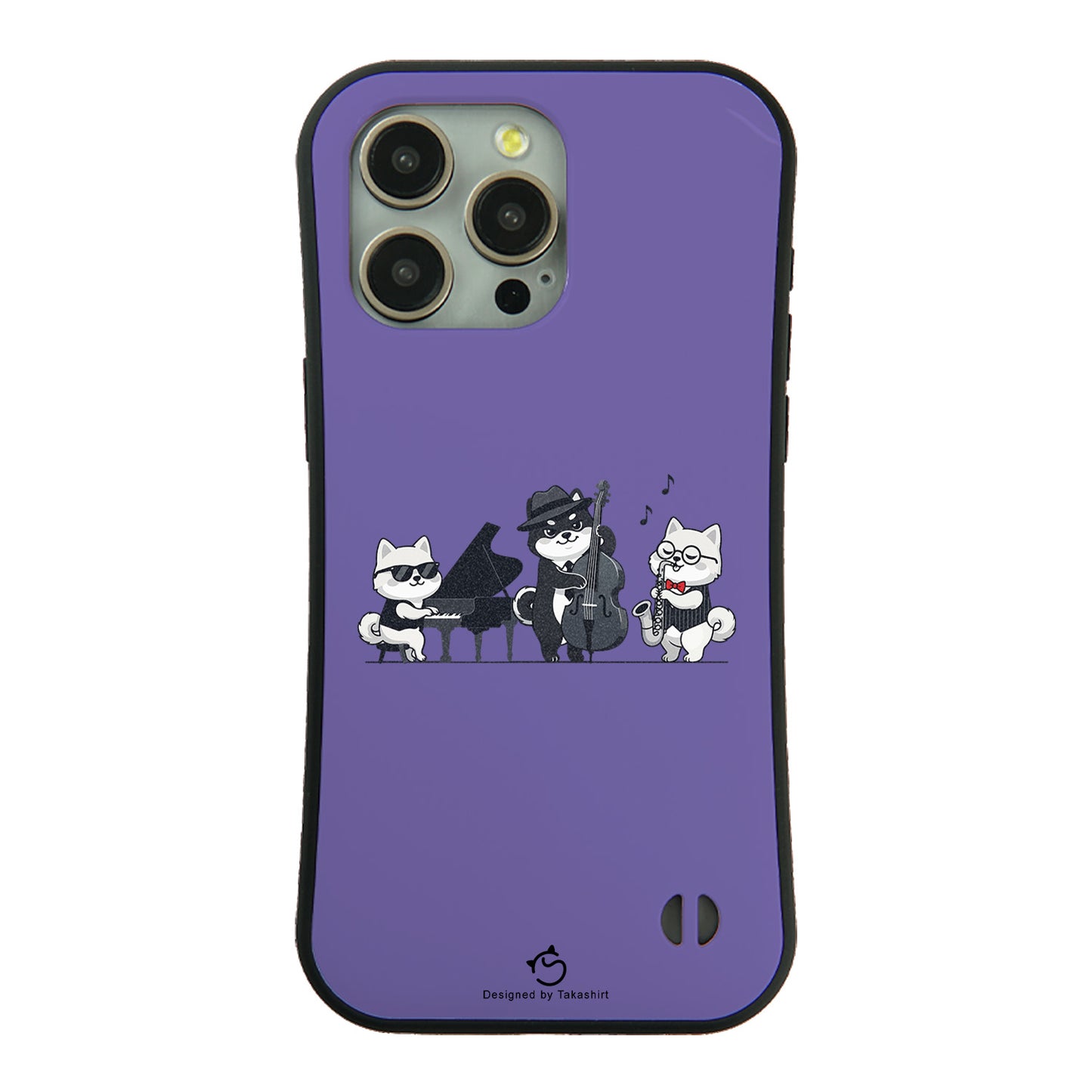 ケース いぬ 犬 イラスト 犬ジャズバンド ポメラニアンケース iPhone8, SE2, SE3 ~ ケースiPhone17シリーズ