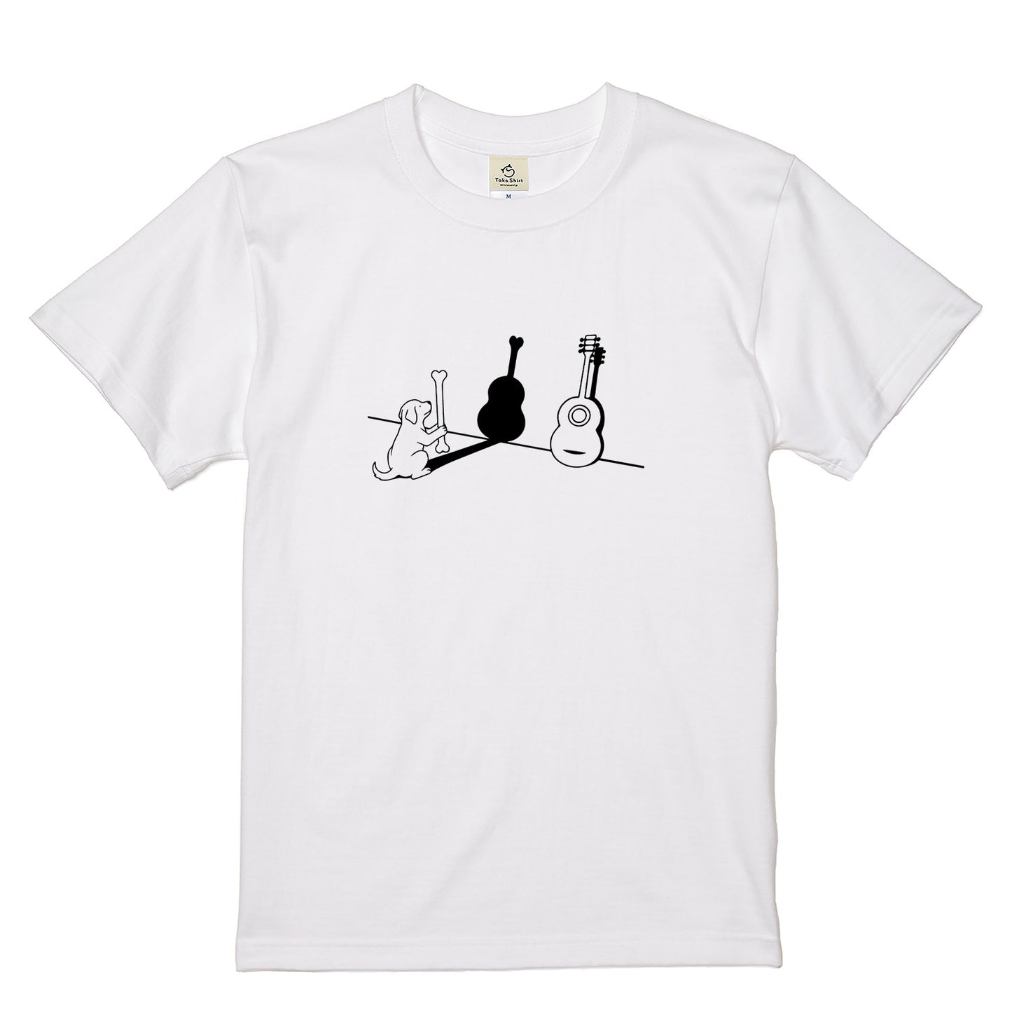 犬ギター 犬Tシャツ|音楽好きに人気