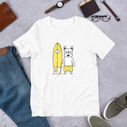 犬 tシャツ 犬イラスト フレンチ・ブルドッグ サーフィン×フレブル|アダルト&キッズサイズ