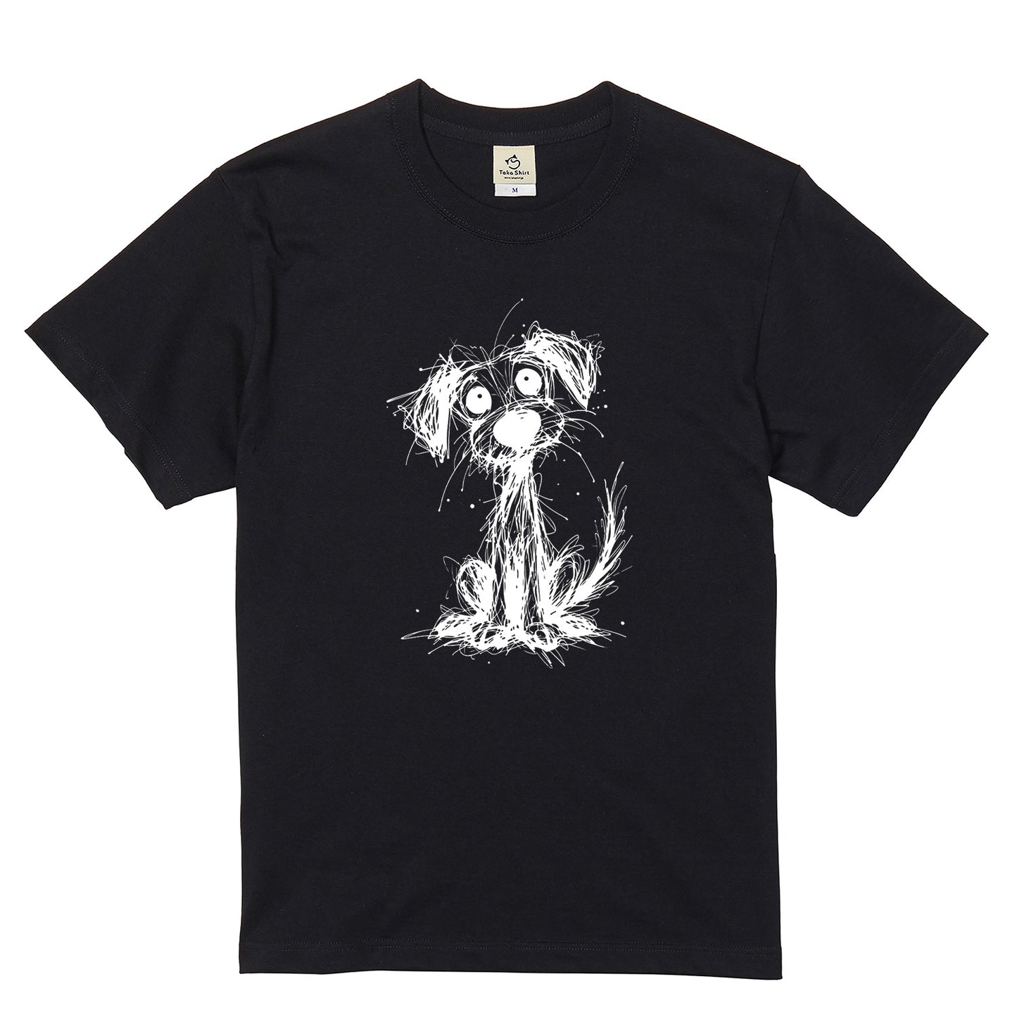 手書き風スケッチ犬 犬Tシャツ | 犬好き・おしゃれ好きに人気