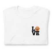 犬 tシャツ 犬イラストプードル Love-Poodle|アダルト&キッズサイズ