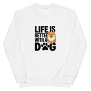 犬 トレーナー いぬ かわいい 犬イラストポメラニアン Life is better with a Pomeranian