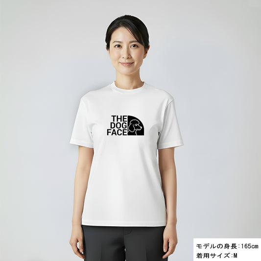 犬 tシャツ 犬イラストプードル THE DOG FACE Poodle|アダルト&キッズサイズ