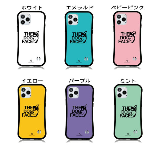 ケース いぬ 犬 イラスト 柴犬 THE DOG FACE 2 ケース iPhone8, SE2, SE3 ~ ケース iPhone17シリーズ