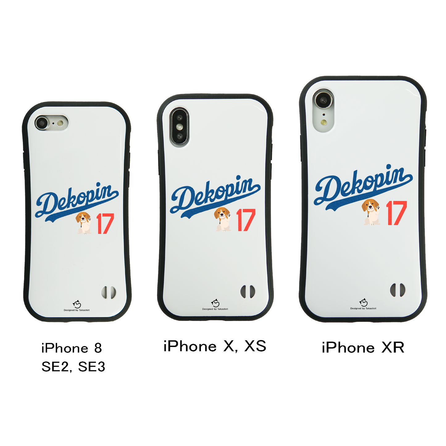 デコピン ケース いぬ 犬 コーイケルホンディエイラスト 大谷 Dekopin2 スマホ ケース iPhone8, SE2, SE3 ~ ケースiPhone17シリーズ