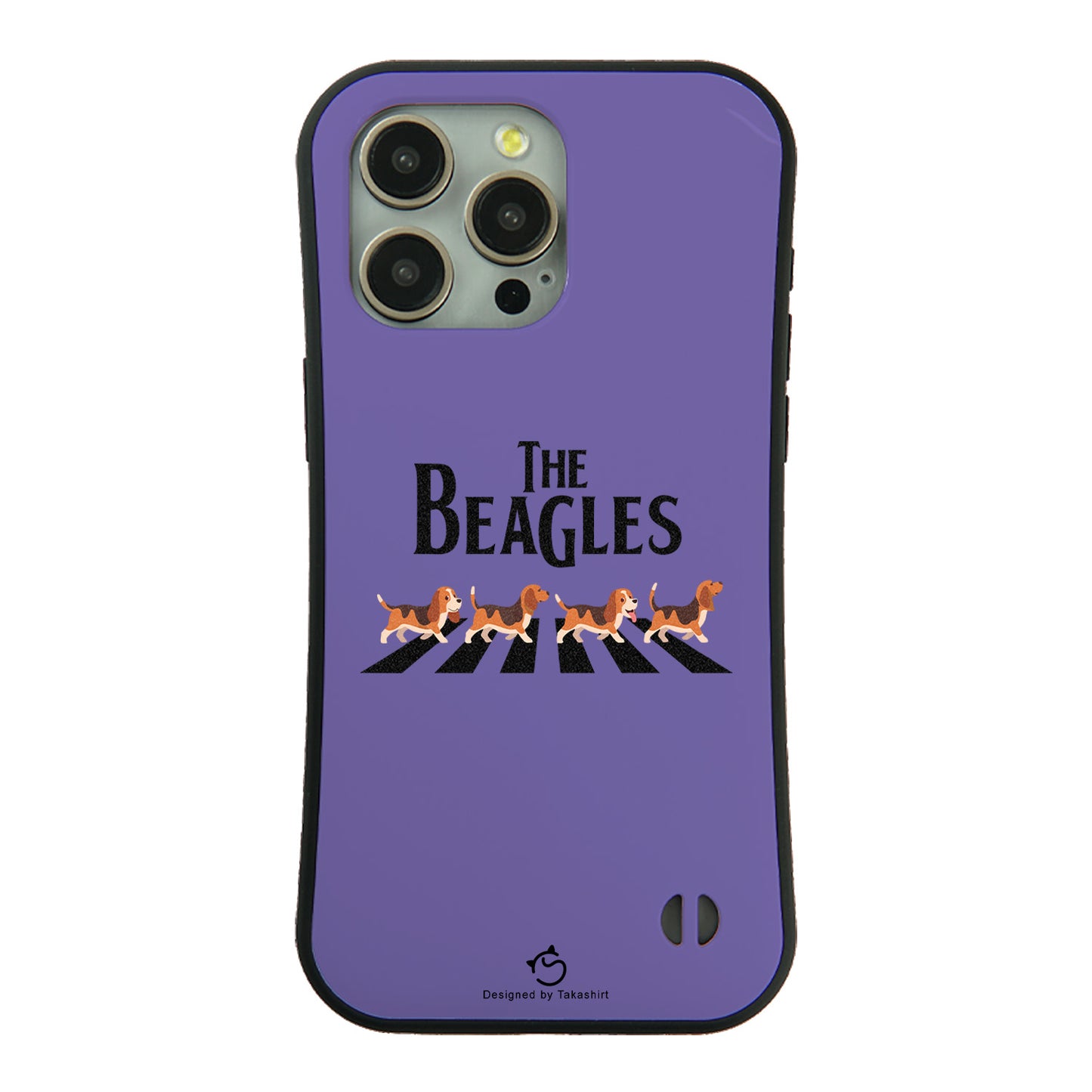ケース いぬ 犬 イラスト BEAGLES ビーグル犬 横断歩道グラフィックケース iPhone8, SE2, SE3 ~ ケースiPhone17シリーズ