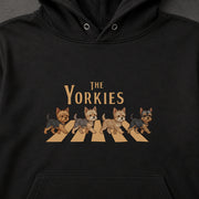 THE YORKIES | ヨークシャーテリア 横断歩道 お散歩 スウェット パーカー【犬好き・ギフトに最適】