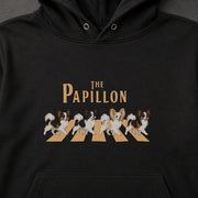 THE PAPILLON | パピヨン 横断歩道 お散歩 スウェット パーカー【犬好き・ギフトに最適】