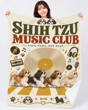 Shih Tzu Music Club シーズーのミュージッククラブデザイン | ブランケット