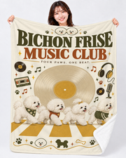 Bichon Frise Music Club ビションフリーゼ ミュージッククラブ | ブランケット