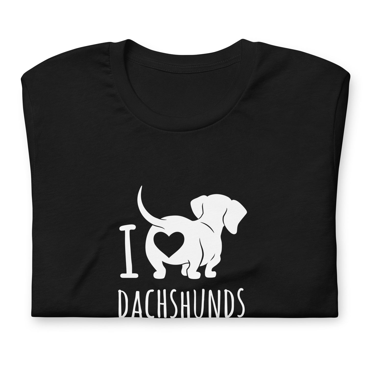犬 tシャツ 犬イラスト ダックスフンドが大好き I Love Dachshunds