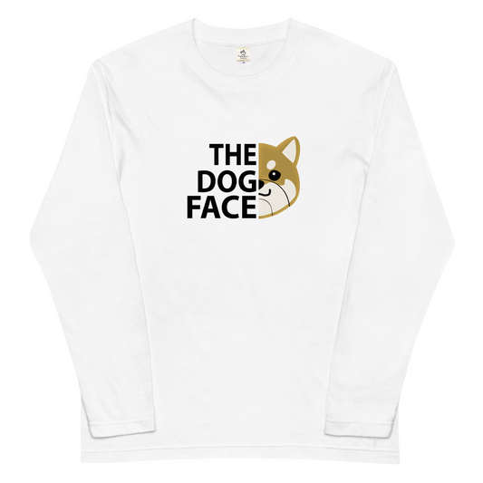 犬 ロン t 犬 長袖 t シャツ いぬ 犬イラスト 柴犬 The Dog Face