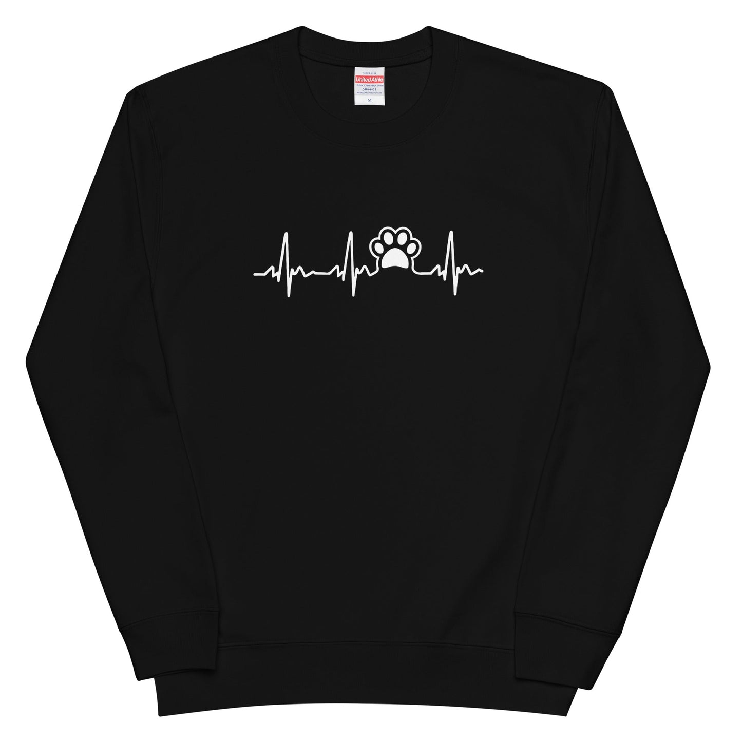 犬 トレーナー いぬ かわいい 犬イラスト ハートビート 心電図