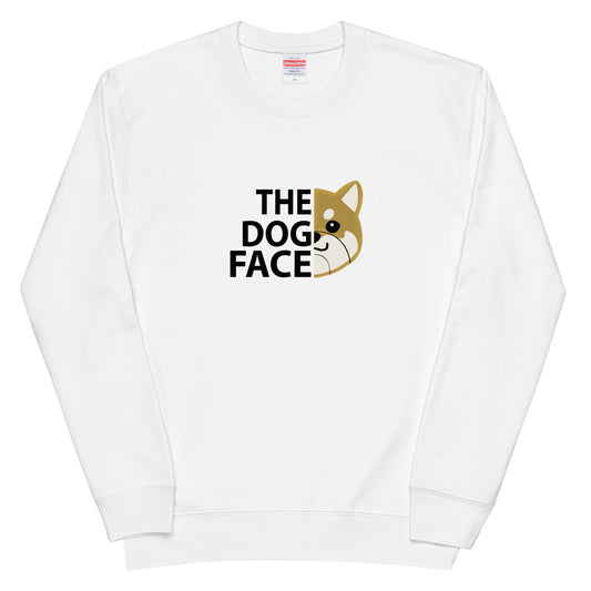 犬 トレーナー いぬ かわいい 犬イラスト 柴犬 THE DOG FACE