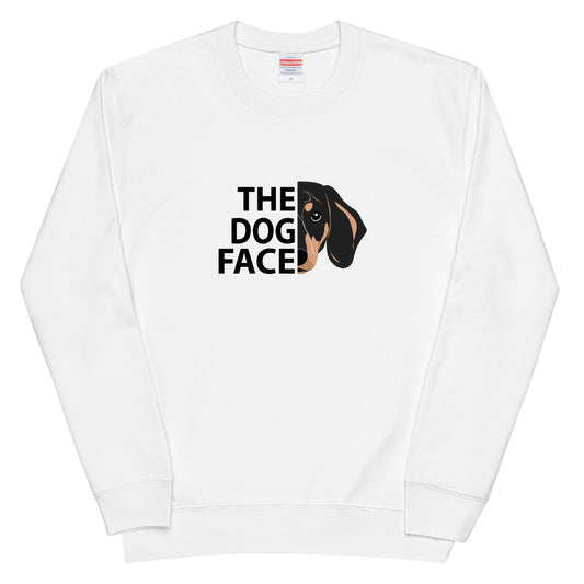 犬 トレーナー いぬ かわいい 犬イラスト ダックス フンド THE DOG FACE