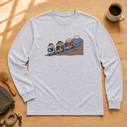 Toy Poodle Hiking Club トイプードルハイキング部 ロンT 長袖Tシャツ｜フロントプリント