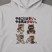 Baseball Bulldog | やることは多い やる気は少ない 野球 犬 おもしろ フレンチブルドッグ パーカー | フロントのみプリント