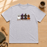 Happy Halloween Dachshund  ハッピーハロウィン ダックスフンド「仮装パーティー」 Tシャツ｜フロントプリント