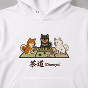 Chanoyu Hokkaido | 茶道 北海道犬 和風 お茶会 日本犬 パーカー | フロントのみプリント