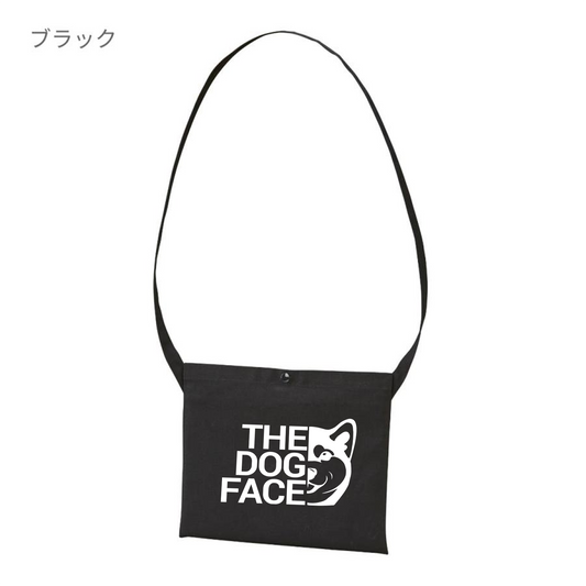 犬イラスト レギュラー キャンバス サコッシュ 柴犬 THE DOG FACE2