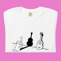 犬ギター 犬Tシャツ｜音楽好きに人気