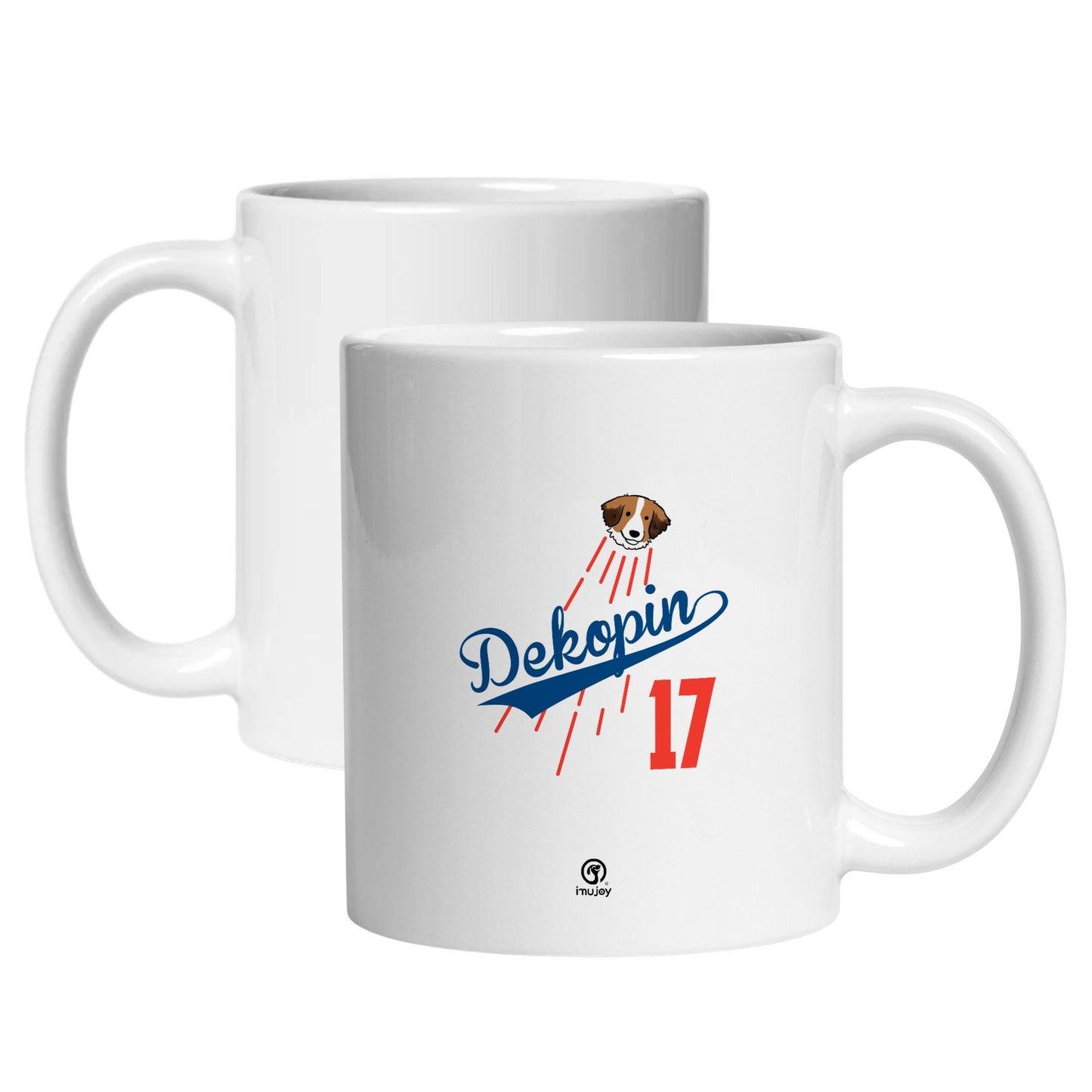 マグカップ 犬イラスト デコピン ｜犬好きにおすすめの面白い犬グッズ プレゼントにも最適