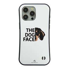 ケース いぬ 犬 イラスト ダックス フンド THE DOG FACE   ケース iPhone8, SE2, SE3 ~ ケースiPhone17シリーズ