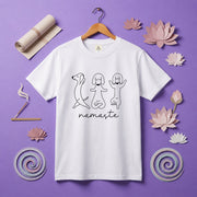 Namaste ダックスフンド ヨガ Tシャツ ｜ 犬好き・愛犬・ヨガ・イラスト・かわいいに人気