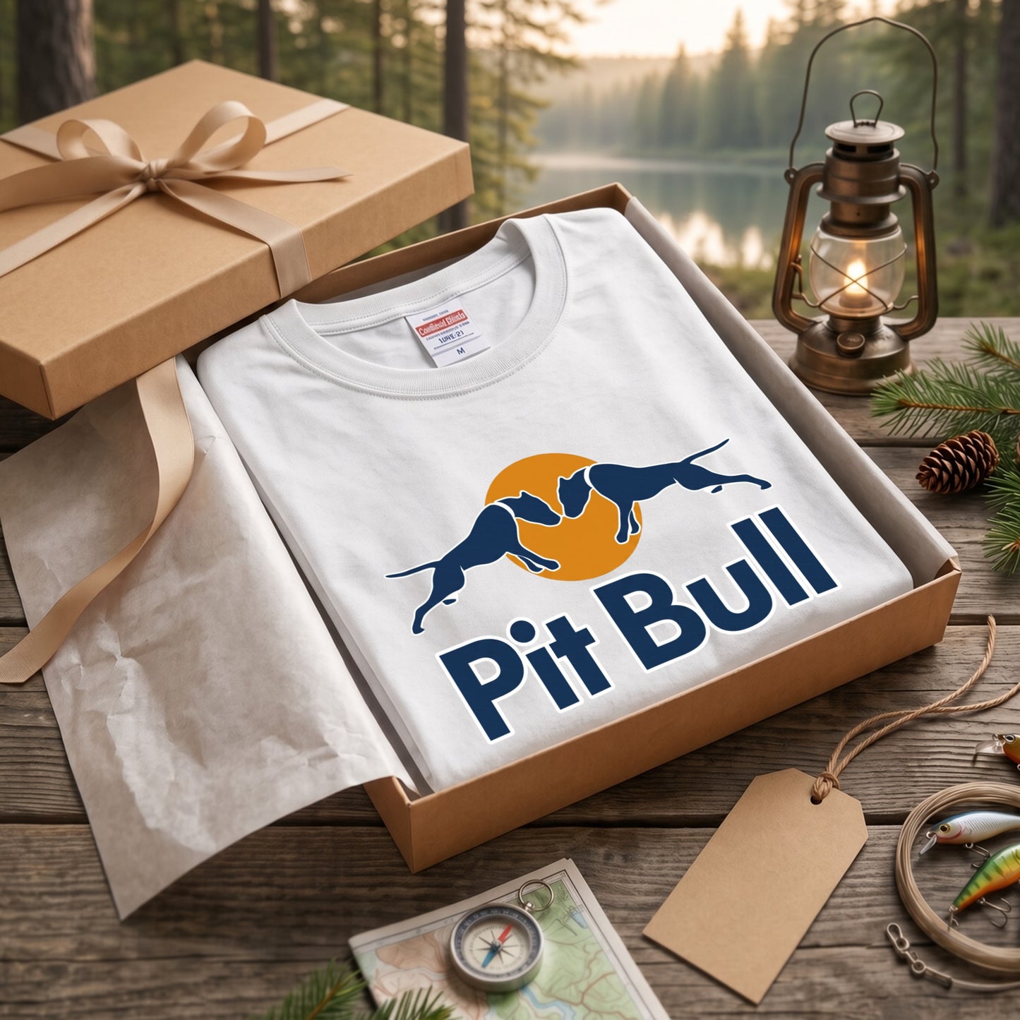 PIT BULL | 犬 ドッグシルエット スポーティ グラフィック ロングTシャツ【ドッグオーナー・愛犬家・ストリート系・父の日・プレゼントに最適】