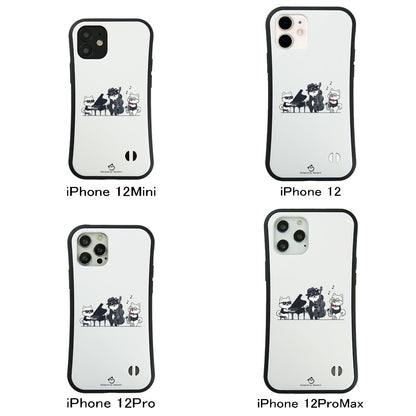 ケース いぬ 犬 イラスト 犬ジャズバンド ポメラニアンケース iPhone8, SE2, SE3 ~ ケースiPhone17シリーズ