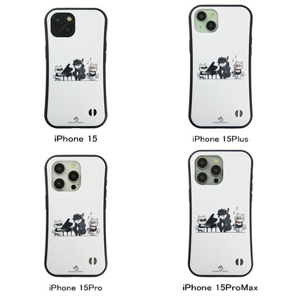 ケース いぬ 犬 イラスト 犬ジャズバンド ポメラニアンケース iPhone8, SE2, SE3 ~ ケースiPhone17シリーズ