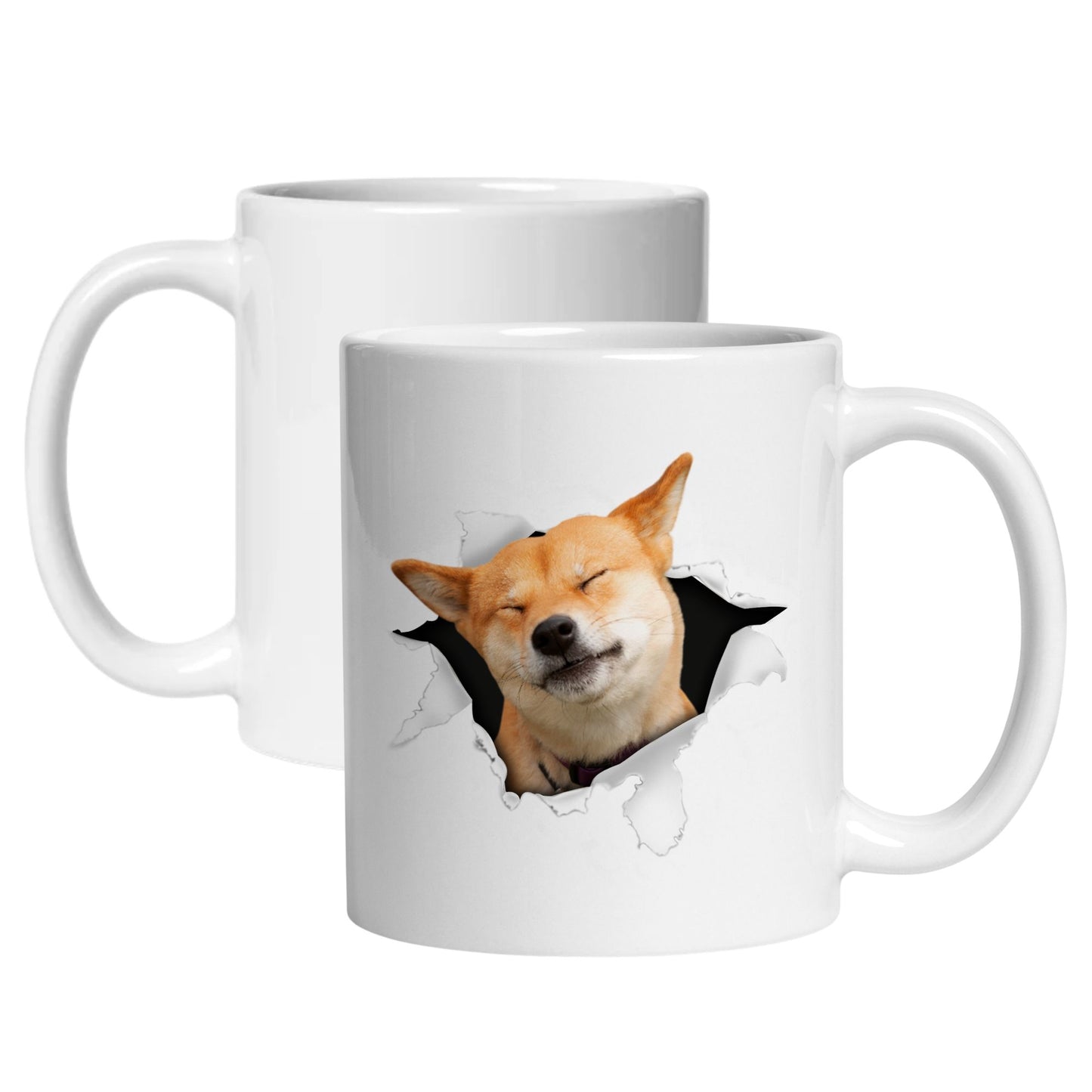 名入れマグカップ 飛び出す ペット写真 | うちの子マグカップ オリジナルギフト | Inujoy