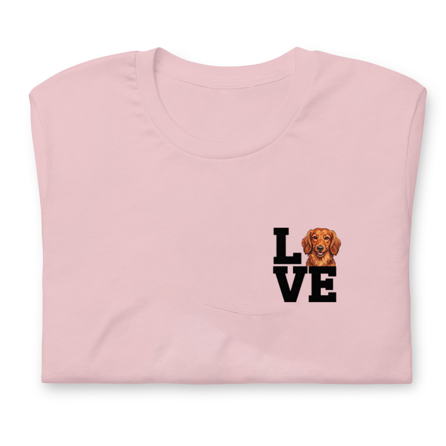 犬 tシャツ 犬イラストダックスフンド Love-Dachshund｜アダルト&キッズサイズ