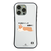 ケース いぬ 犬 イラストCorgi犬 コーギー犬 やる気スイッチ故障中す ケース iPhone8, SE2, SE3 ~ ケース iPhone17シリーズ