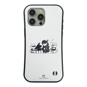 ケース いぬ 犬 イラスト 犬ジャズバンド ポメラニアンケース iPhone8, SE2, SE3 ~ ケースiPhone17シリーズ