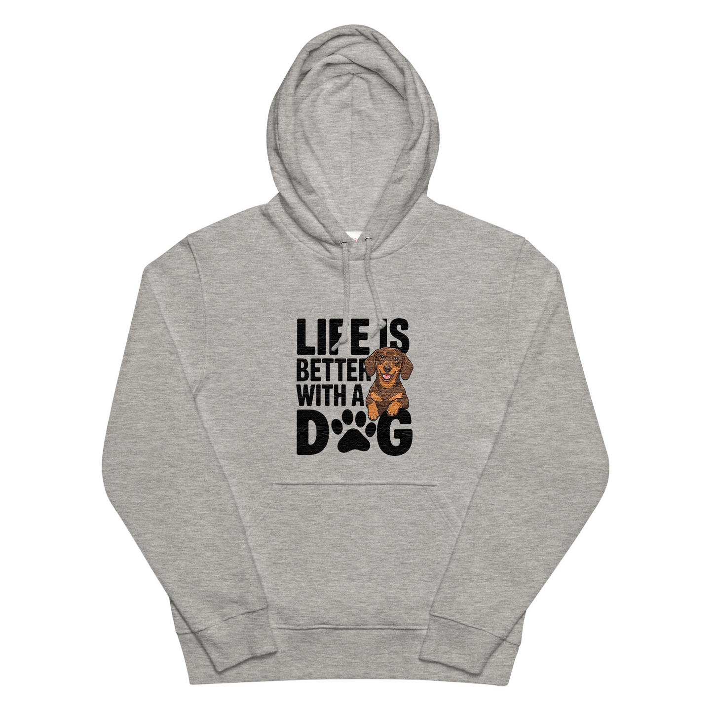 犬 パーカー 犬イラスト いぬ かわいい ダックスフンド  Life is better with a Dachshunds