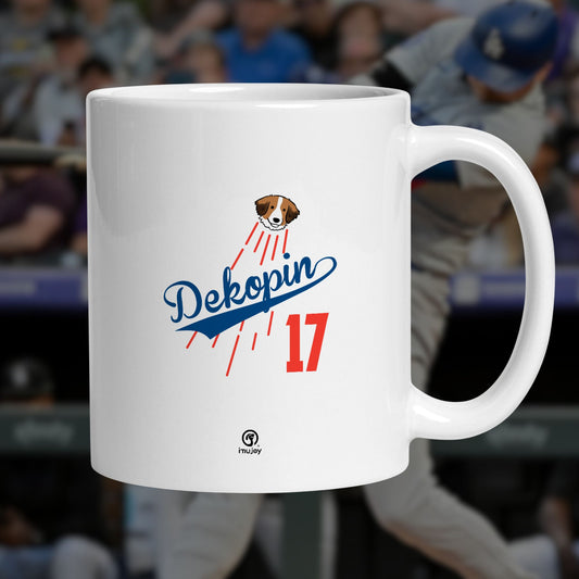 マグカップ 犬イラスト デコピン ｜犬好きにおすすめの面白い犬グッズ プレゼントにも最適