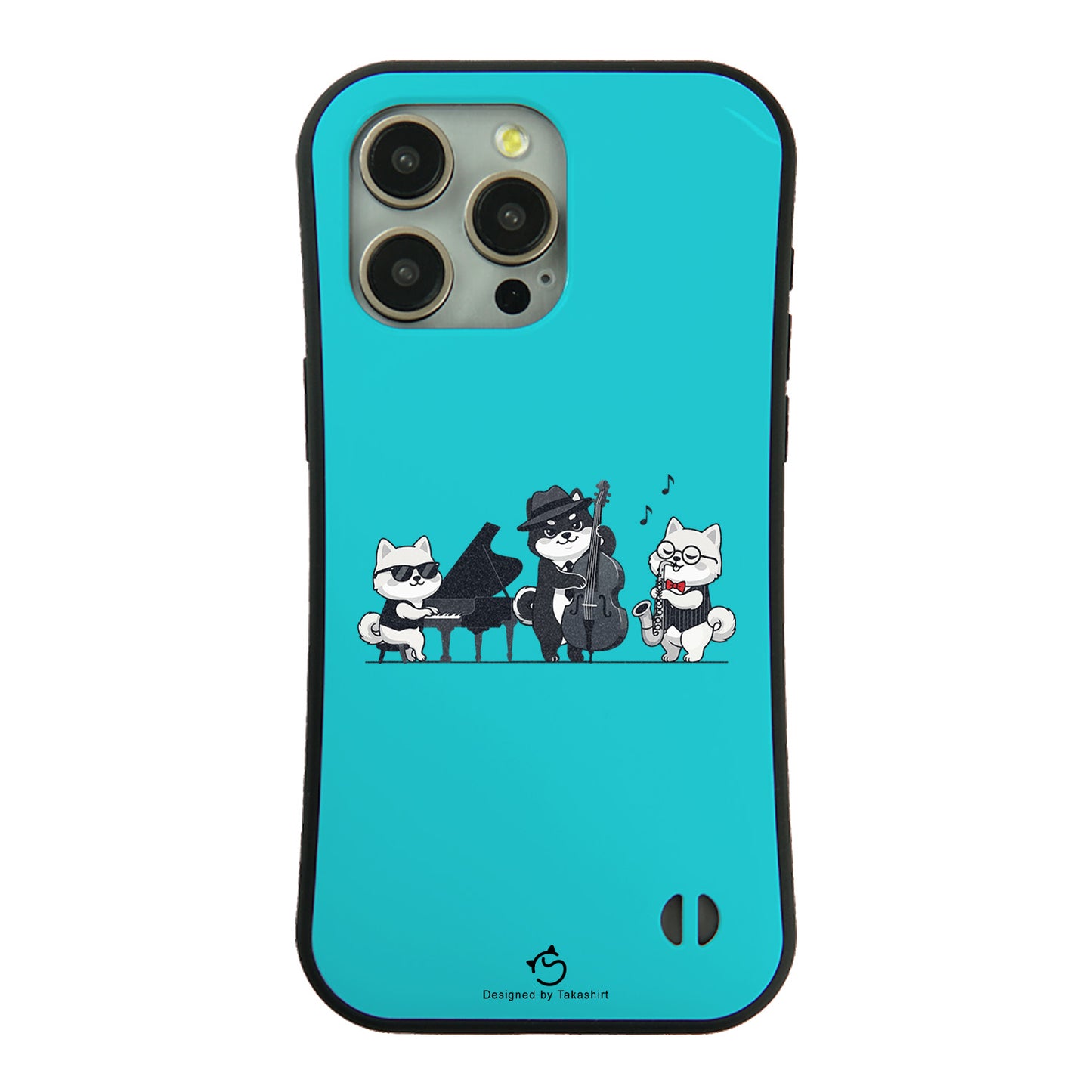 ケース いぬ 犬 イラスト 犬ジャズバンド ポメラニアンケース iPhone8, SE2, SE3 ~ ケースiPhone17シリーズ