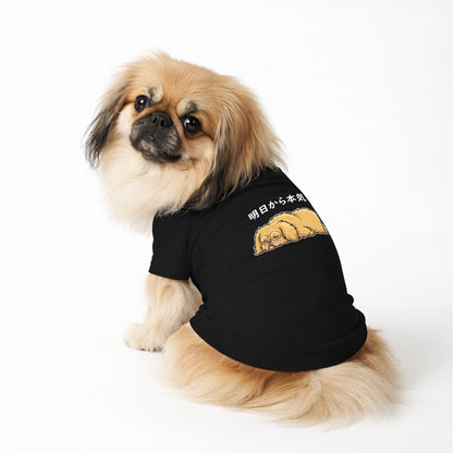 ペキニーズ犬デザイン 犬用Tシャツ ワンちゃんTシャツ 犬服 柴犬Tシャツ｜綿100%・小型～中型犬