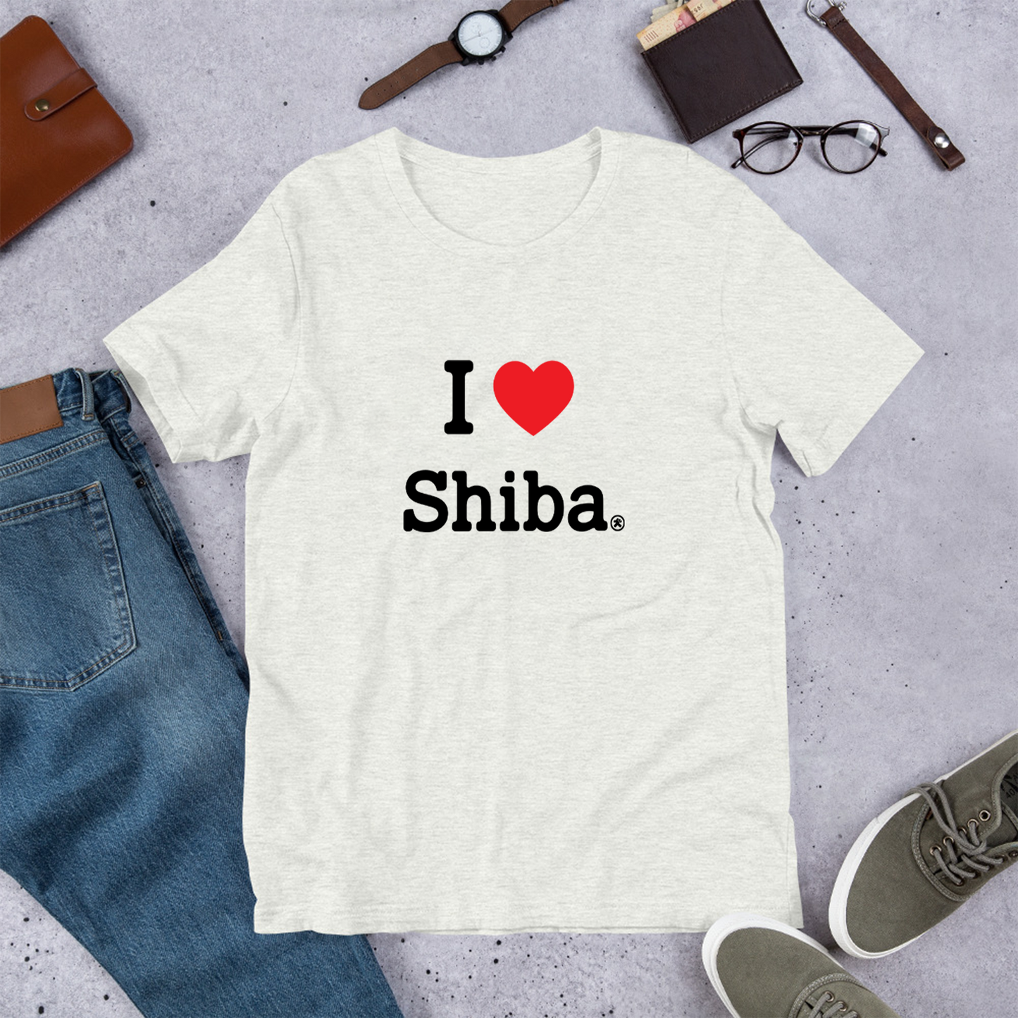 犬 tシャツ 犬イラスト 柴犬が好き I Love Shiba