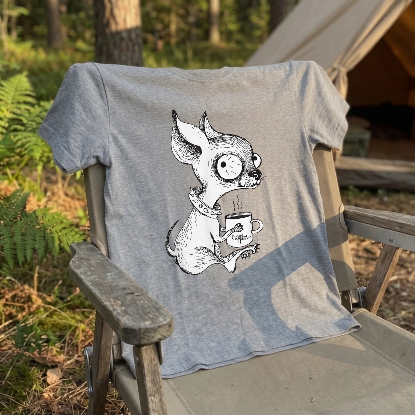 チワワ コーヒー Tシャツ かわいい 犬 Tシャツ 犬好き おしゃれ 面白い ギフト 人気
