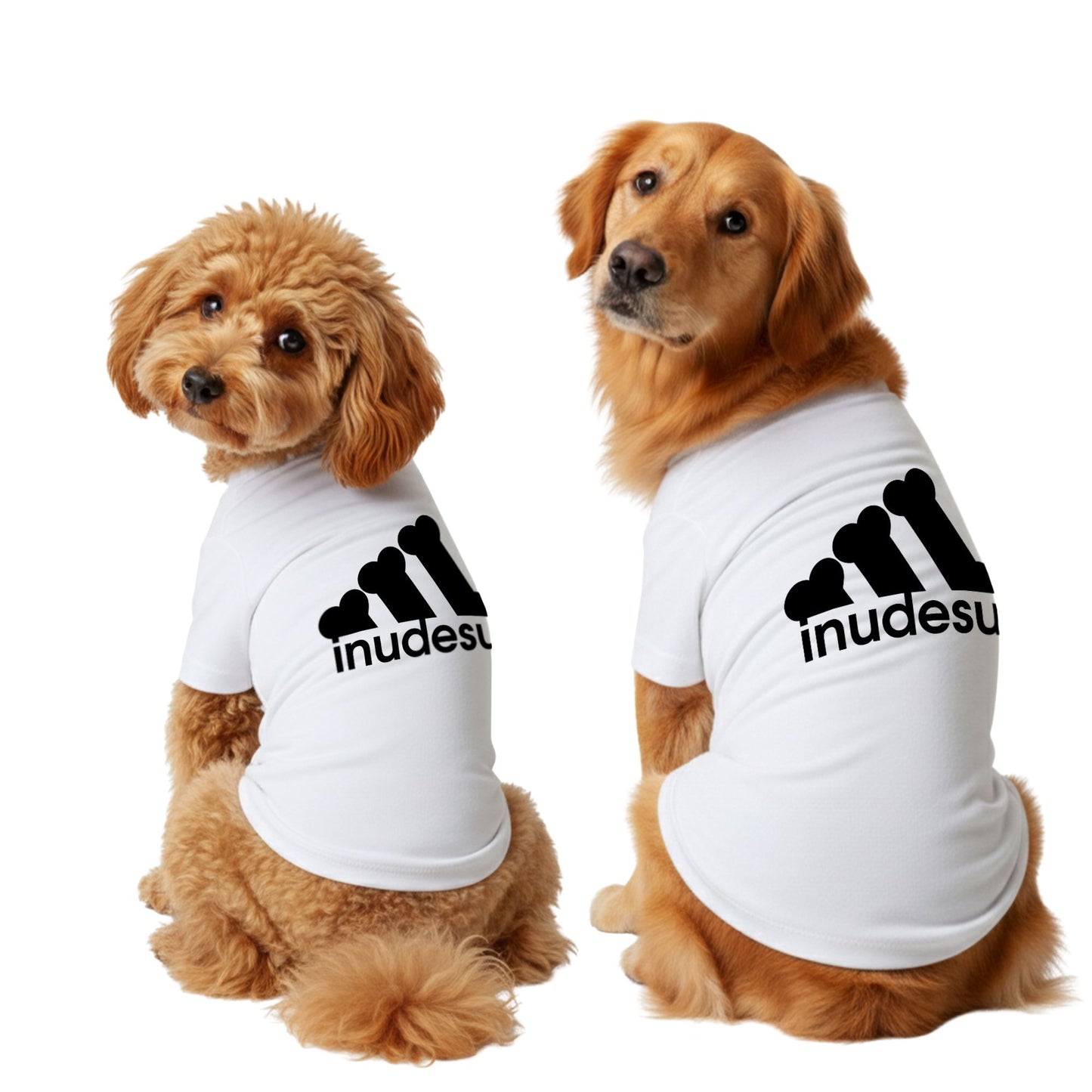 INUDESU 可愛い 犬用Tシャツ 犬服 ワンちゃんTシャツ｜綿100%・小型～中型犬