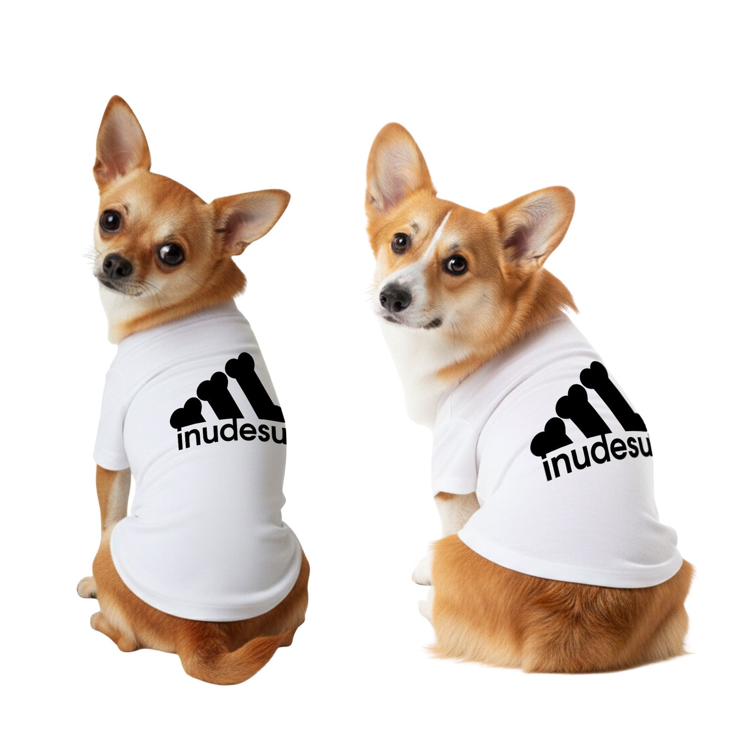 INUDESU 可愛い 犬用Tシャツ 犬服 ワンちゃんTシャツ｜綿100%・小型～中型犬