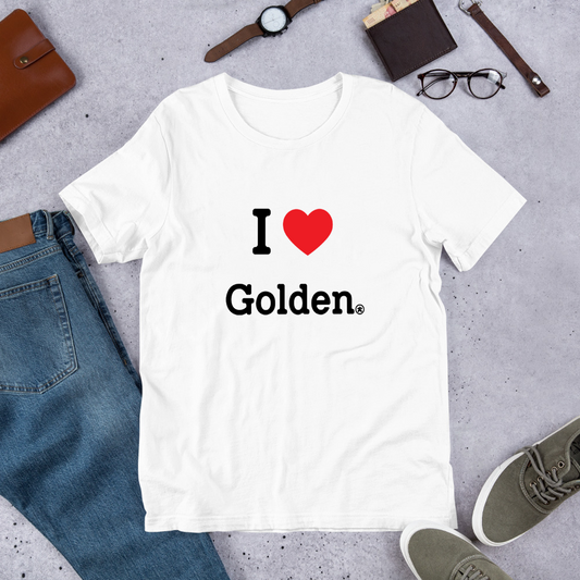 犬 tシャツ 犬イラスト ゴールデンレトリバーが好き I Love Golden
