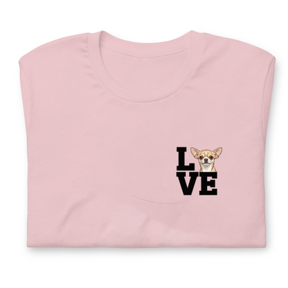 犬 tシャツ 犬イラストチワワ Love-Chiwawa｜アダルト&キッズサイズ