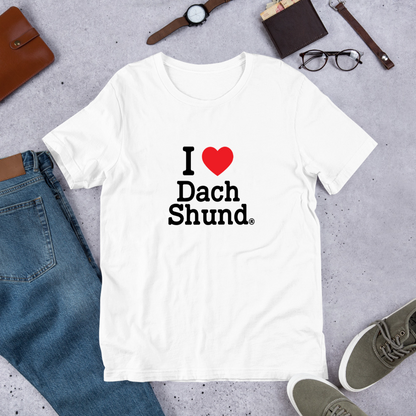 犬 tシャツ 犬イラスト ダックスフンドが好き I Love Dachshun